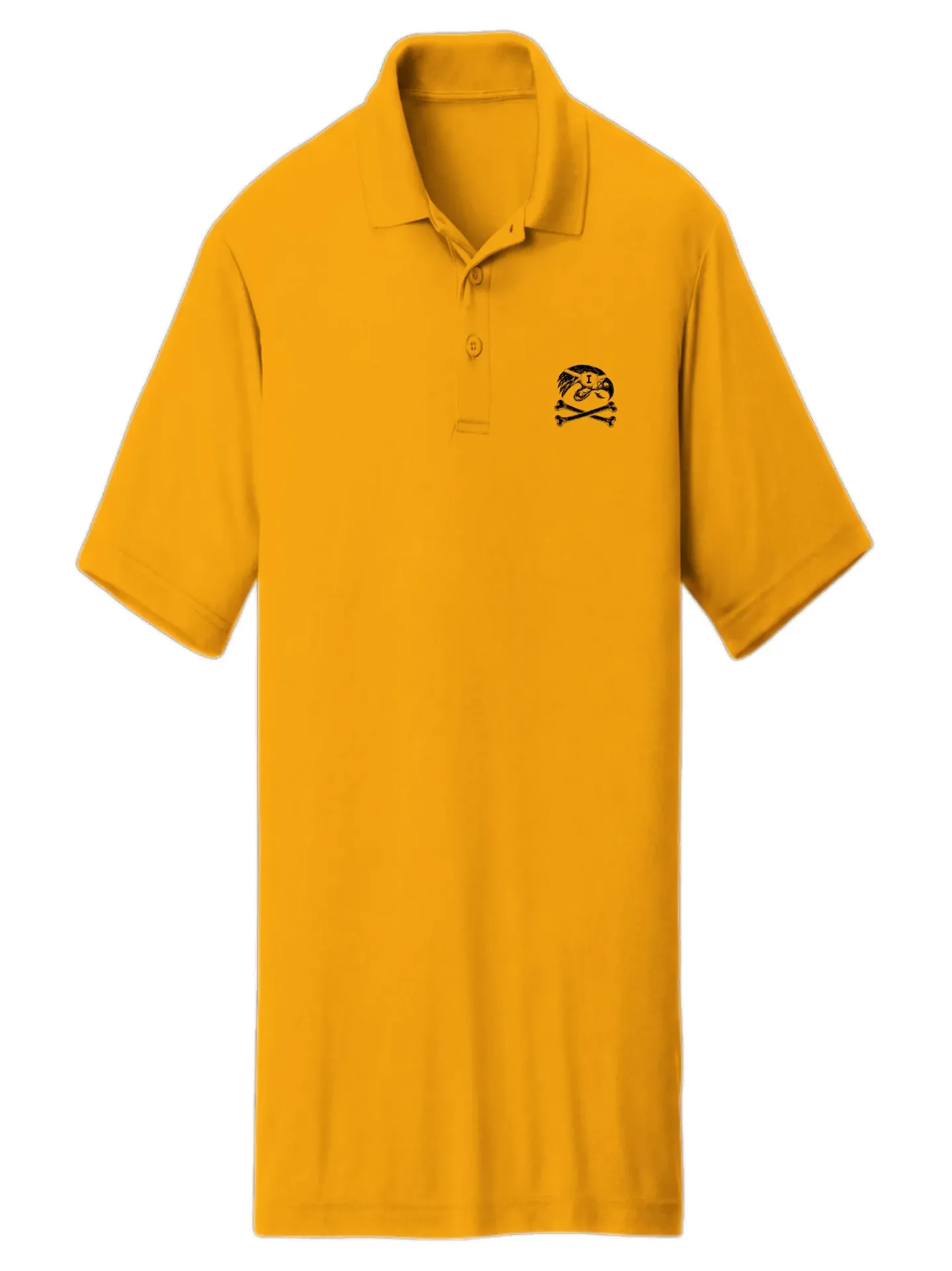 Pirate Raptor Polo |  Black on Gold (XS)